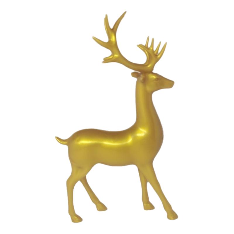 

1 шт. Рустикальные настольные украшения Рождественский олень Декор для дома В помещении Рождественский праздник Маленькая статуэтка Олень Рождественское украшение