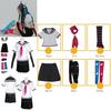 Danganronpa Ibuki Mioda Cosplay Costume Set Stylish Uniform Dress And Wig Combination