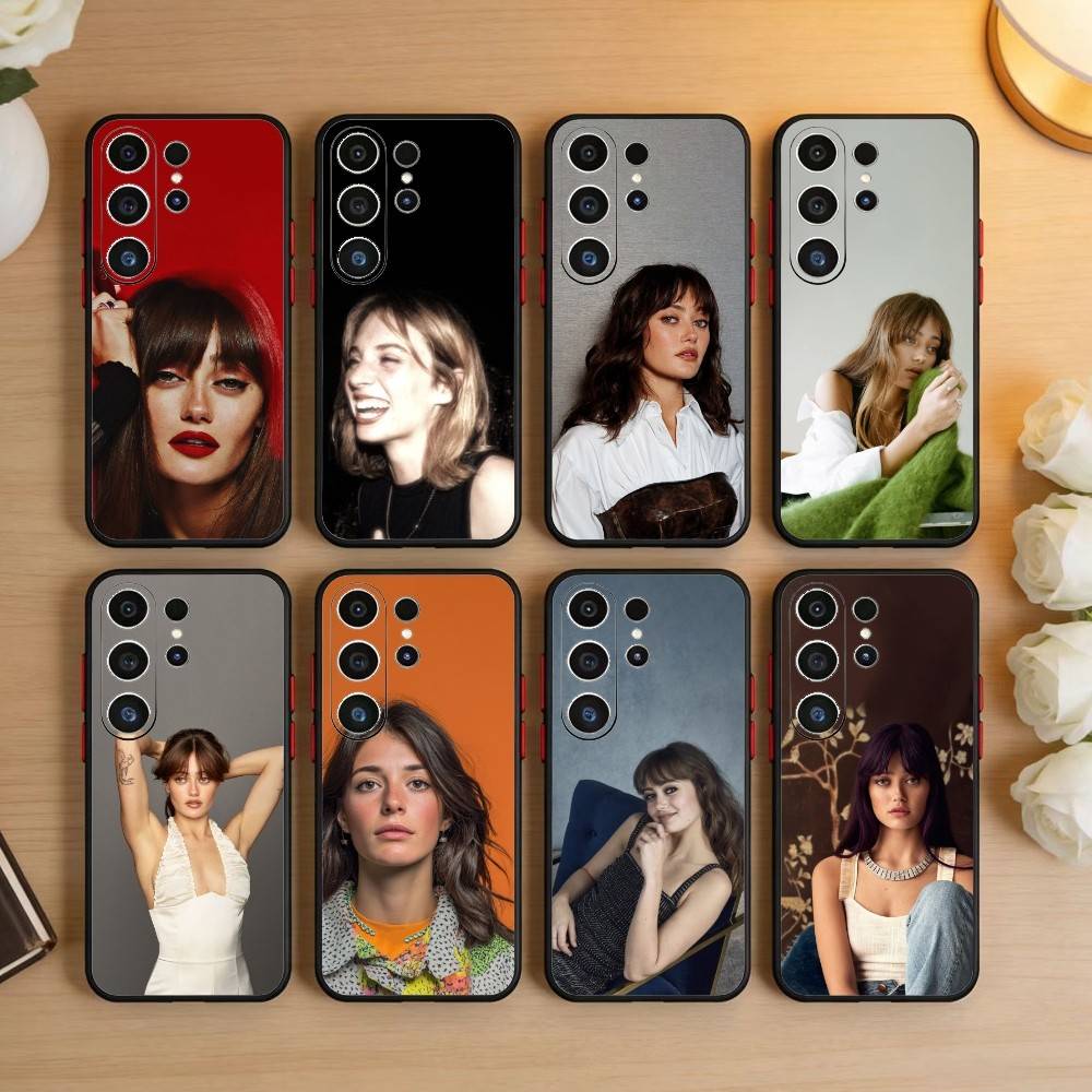 Ella Purnell Phone Case For Samsung S26,S25,S24,S23,S22,S30,S21,Ultra,Plus,FE 5G Black Soft Cover