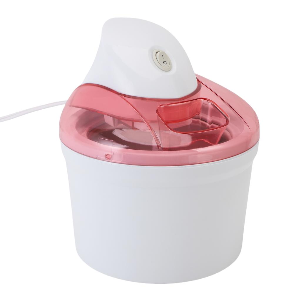 1200ml Automatic Ice Cream Machine Freezing Yogurt Maker for Home Kitchen Pinkish White