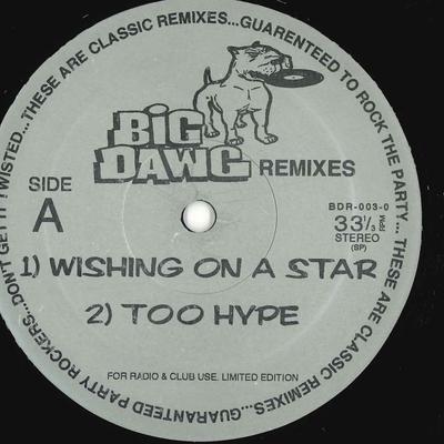 12inch Record UNKNOWN ARTIST - Wishing On A Star / Too Hype / Some BDR0030 BIG DAWG US Rap & Hip-Hop/R&B Used