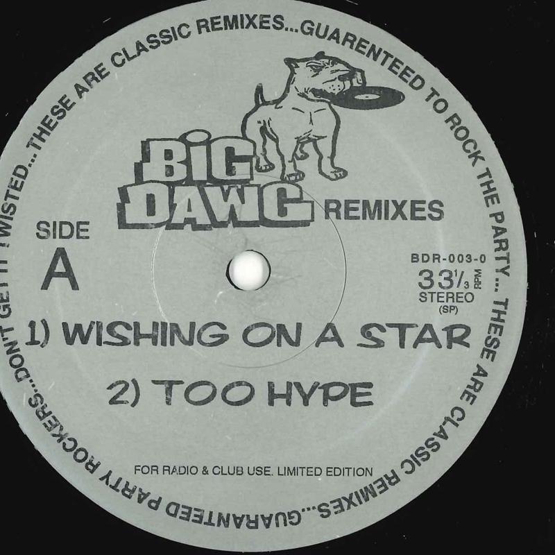 

12-дюймовая пластинка НЕИЗВЕСТНЫЙ ИСПОЛНИТЕЛЬ - Wishing On A Star / Too Hype / Some BDR0030 BIG DAWG US Рэп и хип-хоп/R&B Б/У