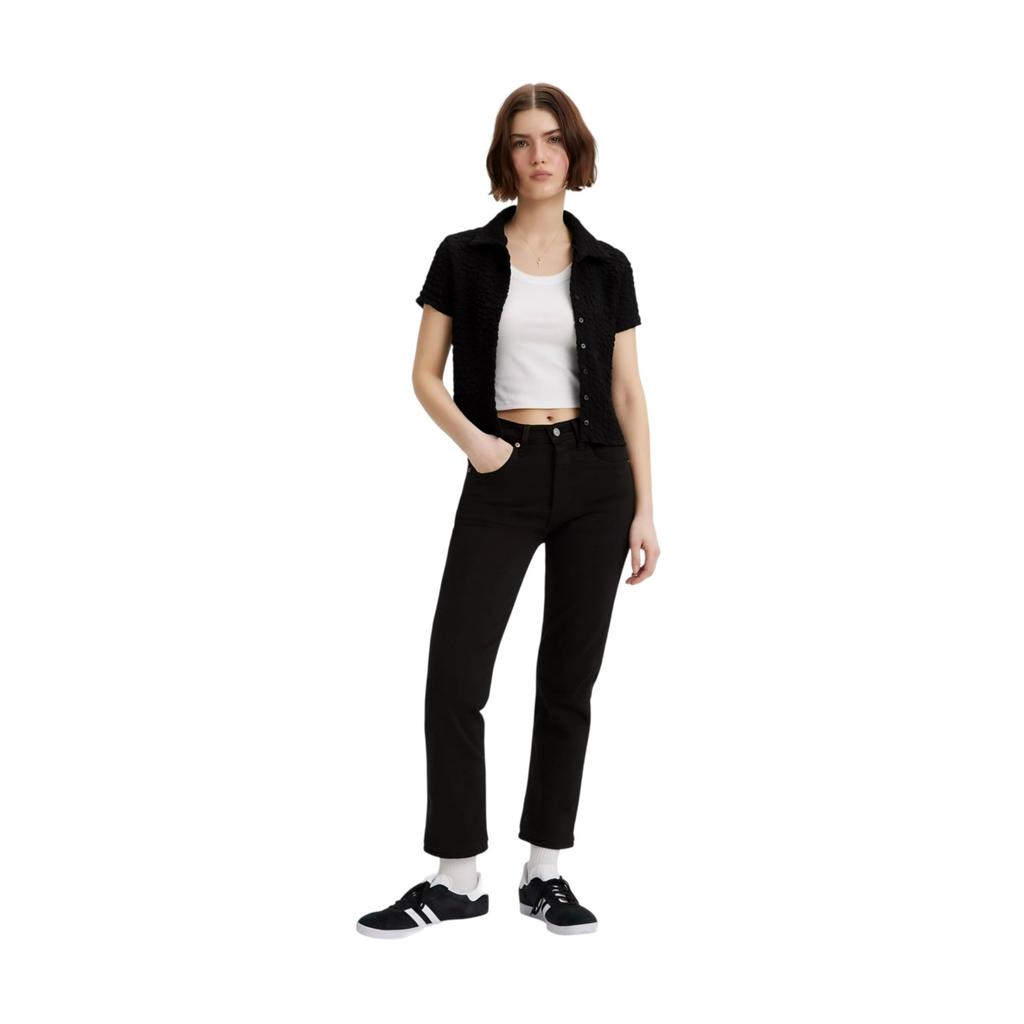 Levis Womens/Ladies 501 Denim Cropped Jeans