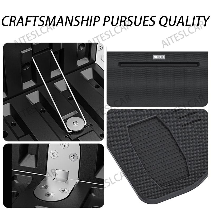 Table Desk For Model Y Juniper 2025 Car Steering Wheel Laptop Tray Food Desk Portable Office Table for Tesla Model 3 2024 2021