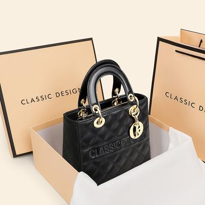 Yeni Sonbahar ve Kış Çapraz Askılı Çanta Üst Düzey Çok Yönlü Moda Deri Çanta
