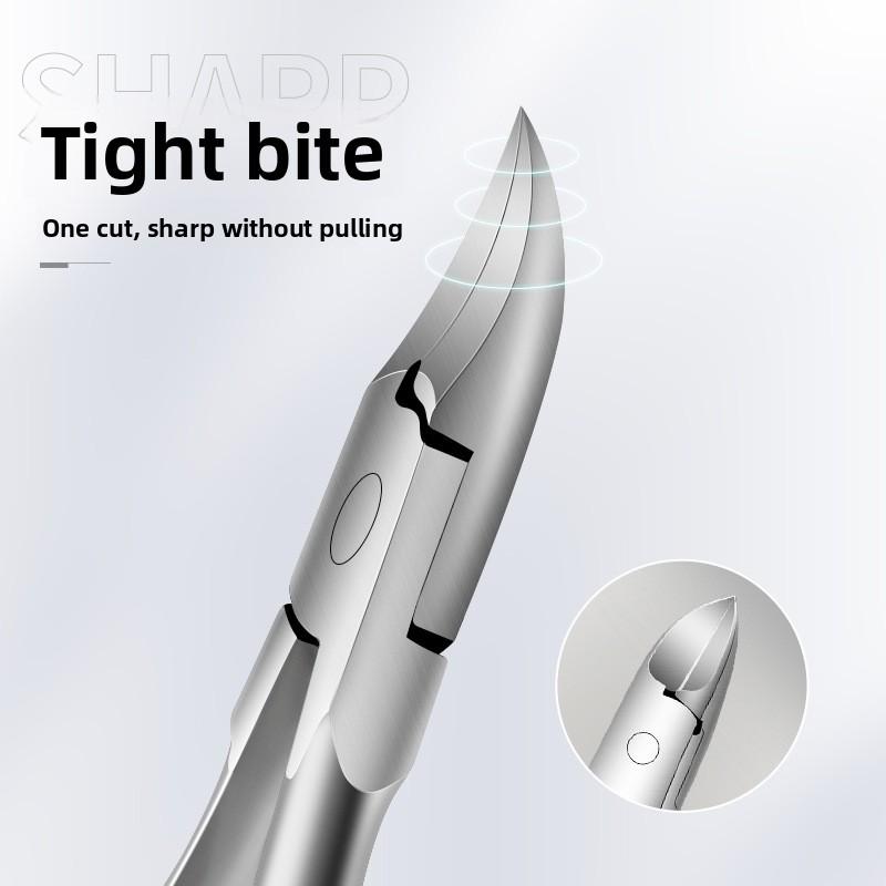 Stainless steel exfoliating nail scissors portable nail clippers oblique beak pliers nail art tool
