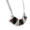 Les Trésors De Lily [H9876] - Designer Necklace 'Tijuana' Black Gray
