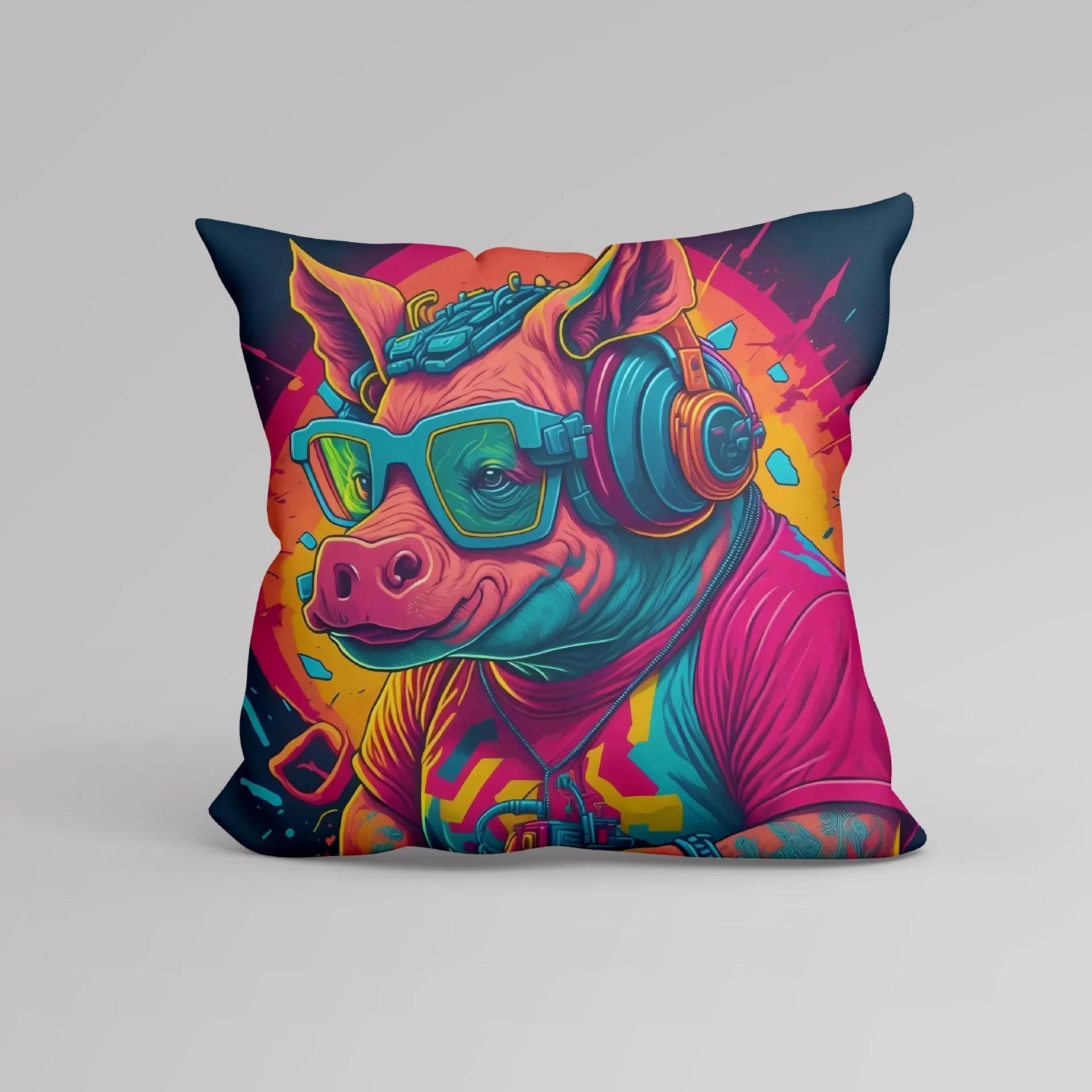 

Чехол для подушки в американском этническом стиле для гостиной, офиса, прикроватной подушки, модный чехол для дивана 66x66cm бордовый