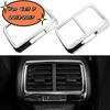 ABS/Steel Car Rear A/C Air Vent Outlet Cover Frame Sticker Trim for Volkswagen VW Golf 7 7.5 MK7 MK7.5 2013 - 2019 Accessories