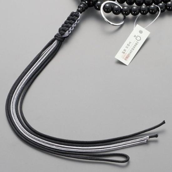 Buddhist Altar Shop Takita Shoten Prayer Beads Soto Sect Authentic Rosary Beads Black Onyx Shaku 2 Pure Silk String Tassels Kyoto Prayer Real Prayer