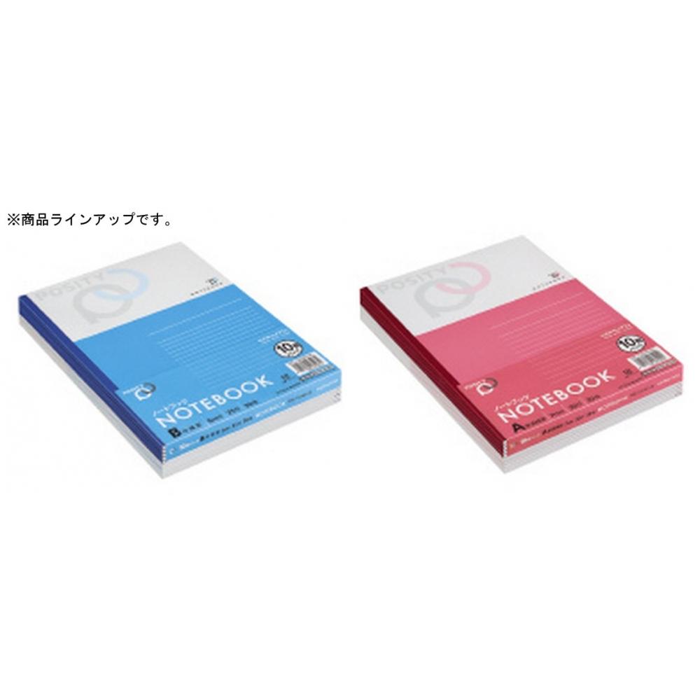 KOKUYO Note Positive Semi-B5 A-lined 30 Sheets 10 Books P3-31AX10
