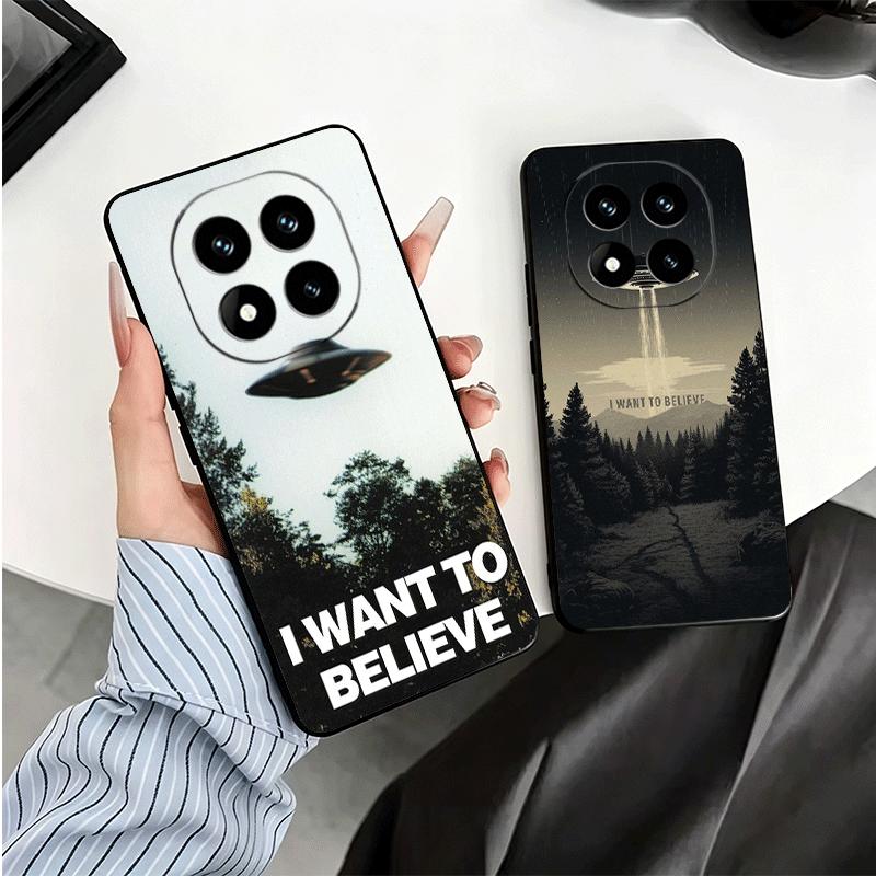 The X Files I Want to Believe Soft Phone Case for Xiaomi Redmi Note 12 13 14 15 Pro Plus 11 12S 11S 11T 10 4G Black Cover Back S