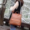 New Shoulder Bag for Women In South Korea, Personalized Anti-theft Backpack, Fashionable and Casual Soft Leather Backpack, Retro Style