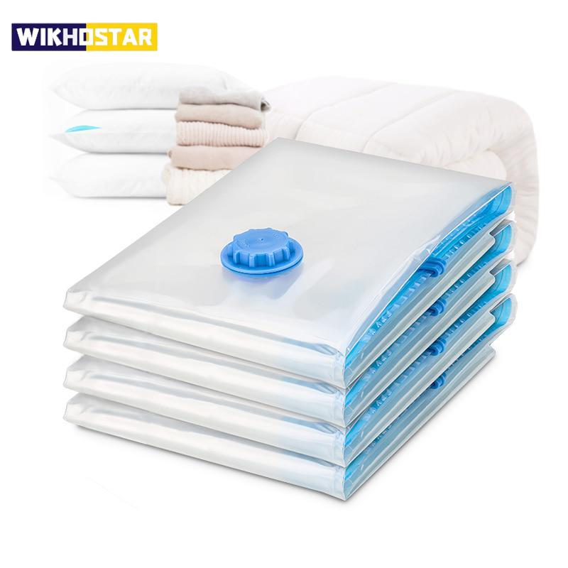 Vacuum Bag Storage Bag Home Organizer Transparent Border Foldable Clothes Organizer Seal Compressed Travel Saving Bag Package