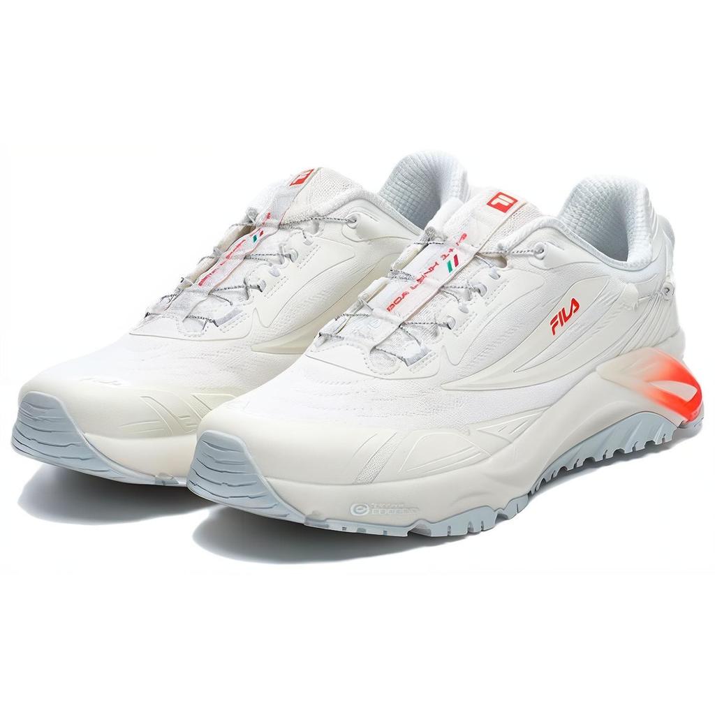 Fila Boa Lynx 1+ Mens Comfortable Fabric TPU Low-Top Running Shoes Men Sneaker White Orange A12M321206FWA