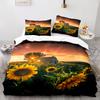 Yellow Sunflowers King Queen Duvet Cover Beautiful Floral Bedding Set For Kids Girls Women Girly Lovely Flowers Soft Quilt Cover