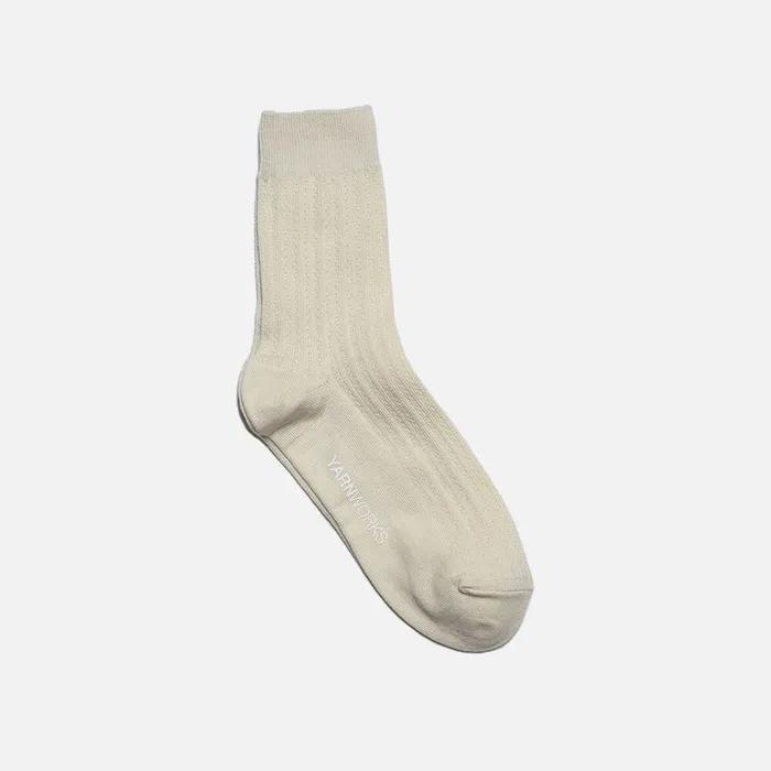 [Select Color 3-Pack][10 Colors] work#22 / Mesh & Rib Pattern Fashion Socks