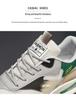 Men's Trendy Breathable Mesh Sports Shoes - Non-slip, Thick Sole Casual Dad Shoes