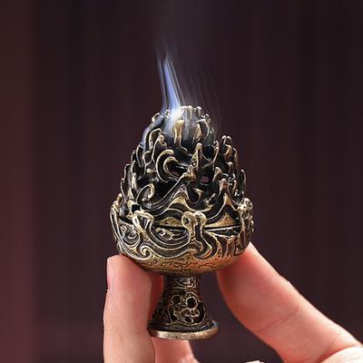 Retro-Räuchergefäß aus Legierung, Mini-Ornamente, chinesisches altes Räuchergefäß, Tee-Schreibtisch-Dekoration