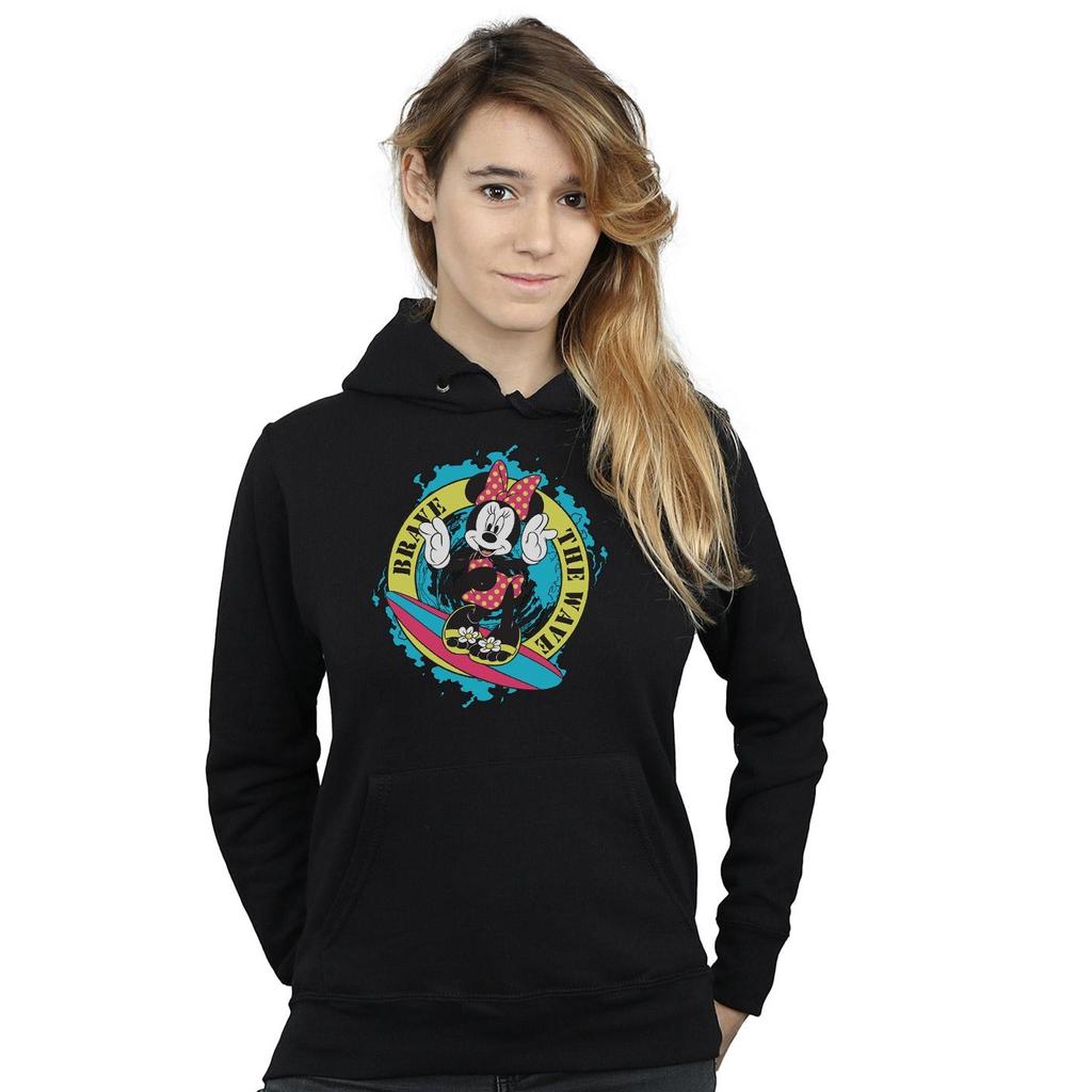 Disney Damska bluza z kapturem Minnie Mouse Odważ się na falę