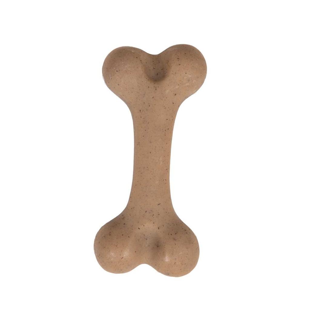Strong Safety Durable Interactive TPR Nylon Cleaning Beef Flavor Dog Bone Toy Dog Toothbrush Toy Pet Suppliers