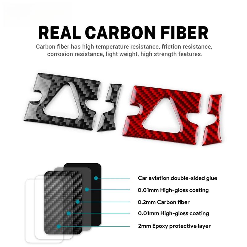 Real Soft Carbon Fiber Sticker For Kia Sportage NQ5 2022 2023 2024 2025 LHD RHD Car Warning Light Trim Interior Accessories.