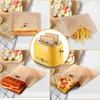 1PC Polyester Reusable Toaster Bag Snack Organizer Microwave Heating Sandwich Bags Reusable Baking Sheets Microwave Bags
