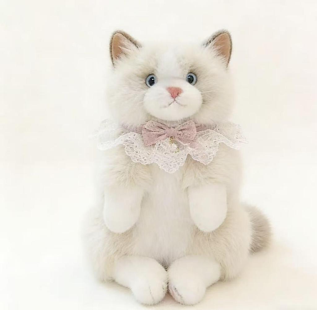 Cross-border Cat Doll Backpack: Plush Simulation Double Shoulder Toy, Ideal Gift for Girls