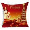 Home Decor Nordic Christmas Red Printed Polyester Pillowcase For Living Room Bedroom Decor Funda De Almohada