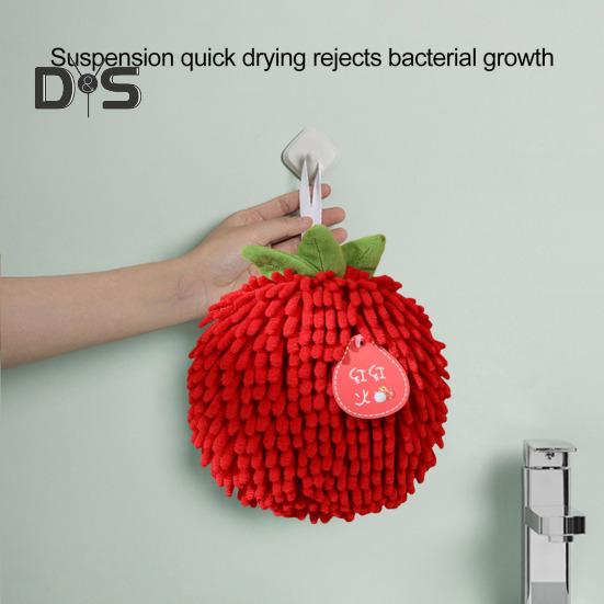 Chenille-Handtuch mit Aufhängeschlaufe, stark wasserabsorbierend, weiche, superfeine Fasern, verdickter Lappen, schmutzabweisend, wiederverwendbar, für die Reinigung von Küche und Bad