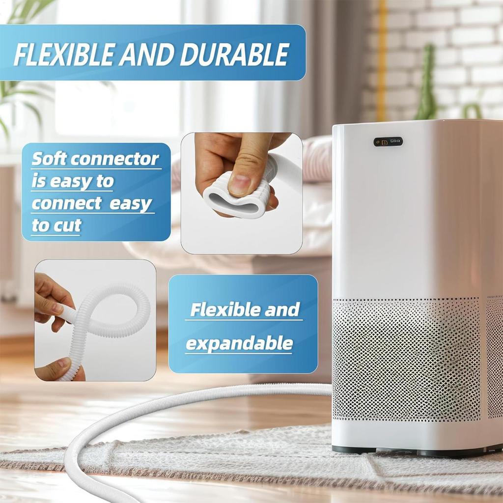 3/4m Waschmaschinenablaufschlauch Kunststoffrohr Verlängerung Abflussrohr für Klimaanlage Küchenarmatur Zubehör