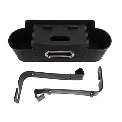 Car Back Seat Organizer with Cup Holder Tissue Dispenser Hooks Multifunctional Seat Back Storage Box for SUV Truck Sedan