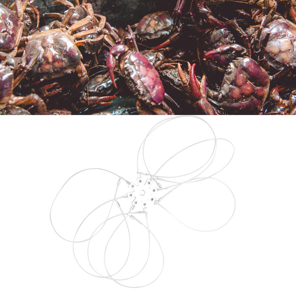 Crab Snares Reusable Rust Proof Portable Aluminum Sheet Type Crab Trap for Dungeness Blue Red Rock Crab