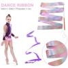 2m4m Kids Dancing Gymnastics Silk Band Wands Glittering Rhythmic Artistic Ballet Twirling Silk