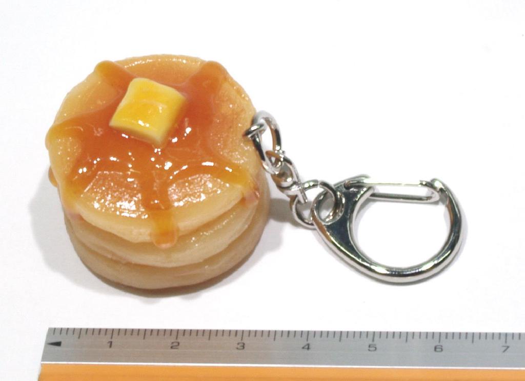 Food Sample Keychain Pancakes Want to Eat 013TK [Coconut Accessories] - You'll