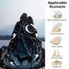 1pc Black Cat Printing Lightweight Flannel Blanket, Comfortable and Warm Blanket, for Camping Sofa Bed and Couch Office, in All Seasons