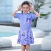 Girls Swimsuit Set With Sun Protection Cover-Up Skirt Pool Beach Swimming