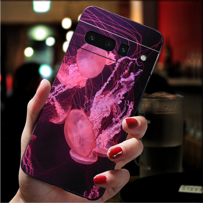 

Phone Case For Google Pixel 10 Pro 9 Pro XL 9A 8 7 6 Pro Pixel 8A 7A 6A Pixel 8 7 6 5 jellyfish Google Pixel 7a