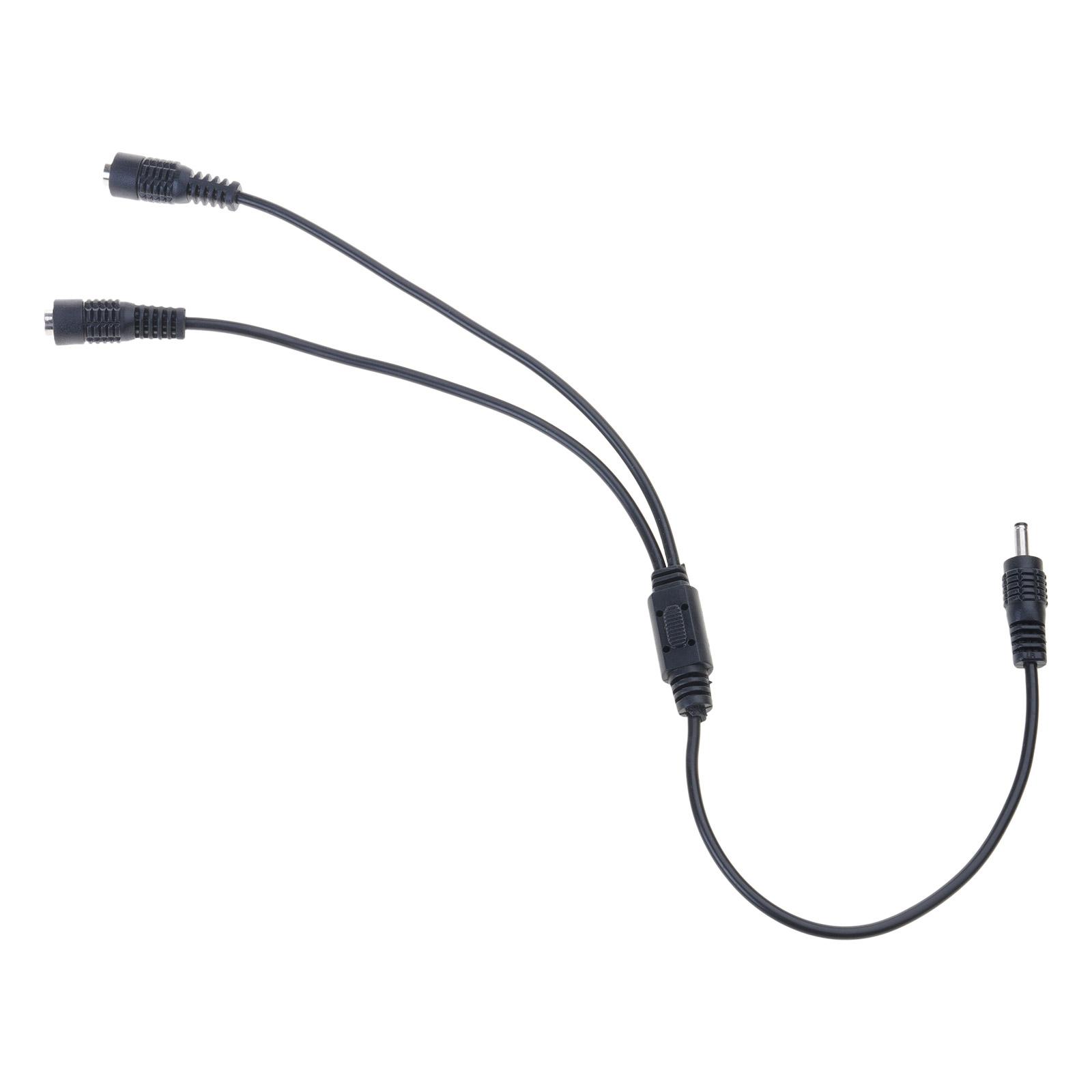 

Y Splitter Cable 1 Male to 2 Female 3.5mm x 1.35mm Power Extension Adapter Cable for CCTV Camera LED Light Strips