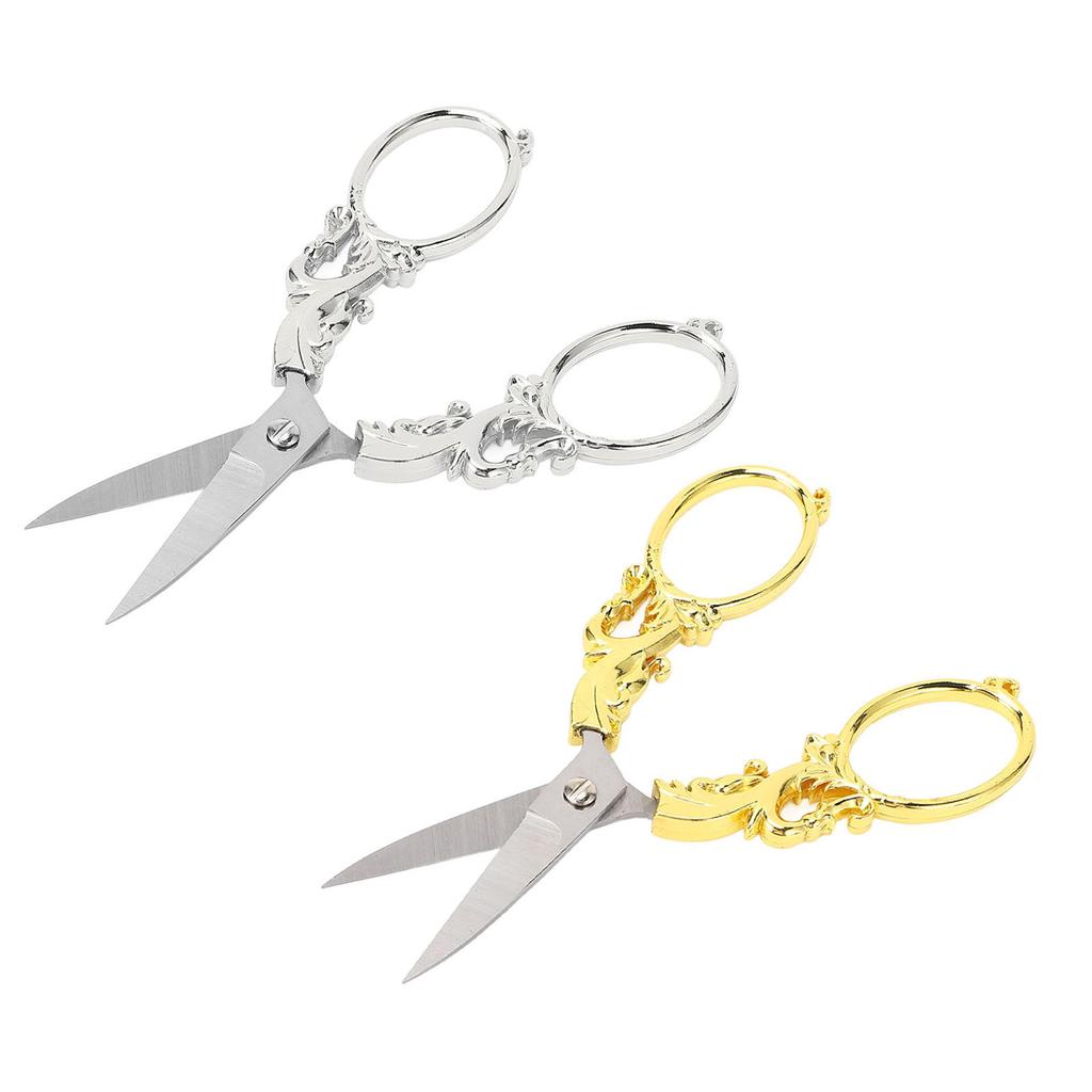 Embroidery Scissors Retro Stainless Steel Multifunctional Portable Scissors Shear Sewing Supplies