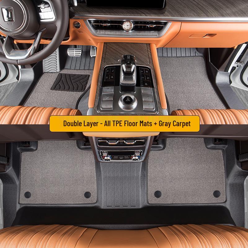 Tank 500 Floor Mats: Fully Enclosed, All-Season, TPE for 5/7-Seater New Energy Models
