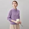 Comom Boca Women's 100% Cashmere Turn-down Collar Sweater