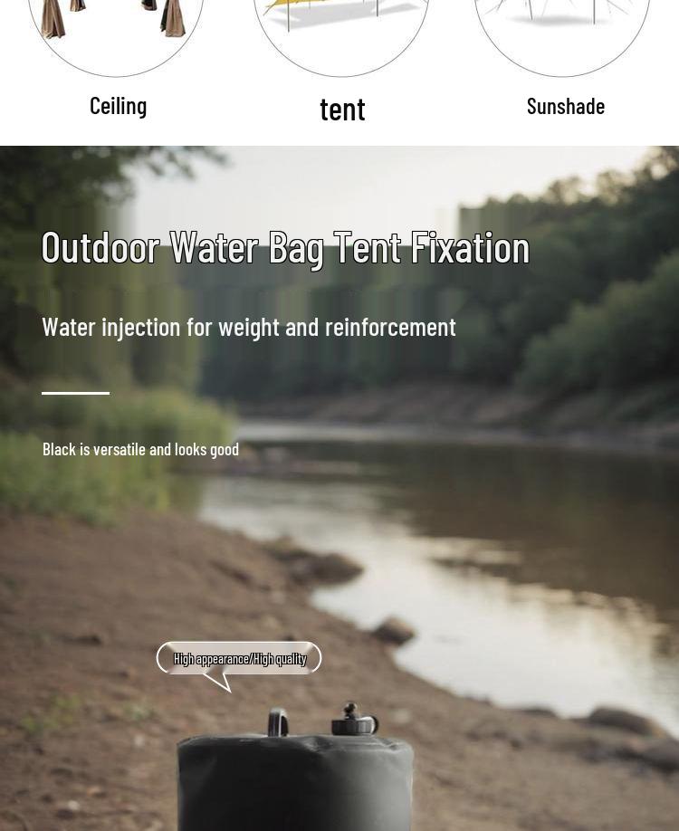 Waterproof Load-Bearing Folding Water Bag for Outdoor Tents and Home Garden