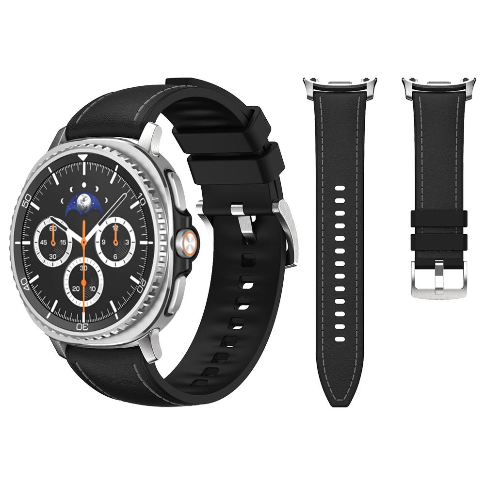 Cinturino in Pelle e Silicone per Samsung Galaxy Watch 8 Classic 46mm Cinturino di Ricambio Watch8 44mm 40mm Accessori Bracciale
