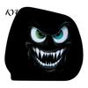 Universal Fit Vehicle Interior Decor Car Headrest Cover, Funny Horror Cartoon Print, Stretchy Seat Easy Install Sleeves Protector, Auto Decoration for
