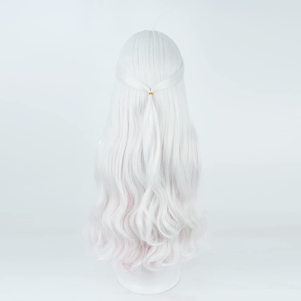 Nozomi Ishigami Cosplay Wig, Silver, Red, and Blue Gradient, Heat-Resistant, Perfect for Costumes, Halloween, and Events