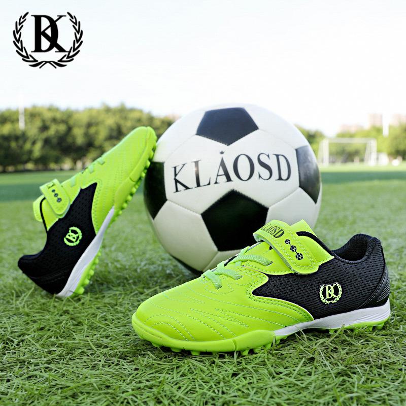 Velcro children's football shoes men's high quality male and female students TF broken nails professional game training shoes