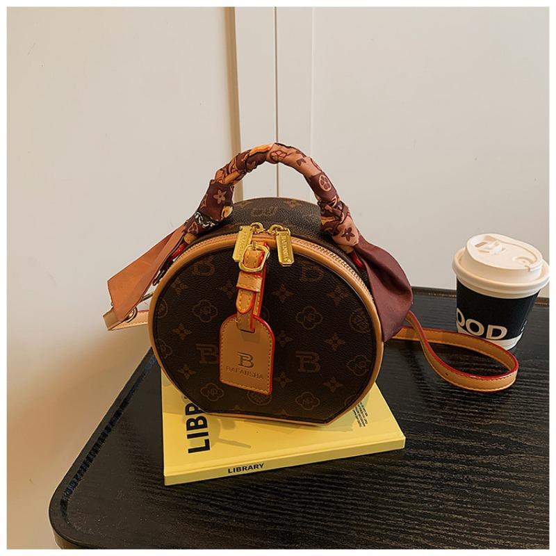 

диагональная нишевая круглая сумка для торта женская универсальная сумка-мессенджер на одно плечо, высококлассная маленькая круглая сумка, весенне-летняя женская сумка