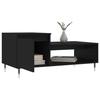 VidaXL Coffee Table Black 100x50x45 Cm Engineered Wood 830821