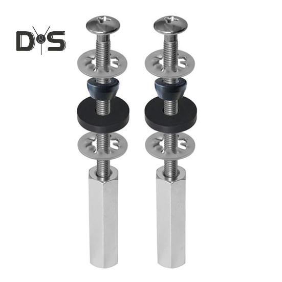 

Комплект для замены винтов для сиденья унитаза из нержавеющей стали, прочные болты с гайками и шайбами, универсальные болты для унитаза 1 Set